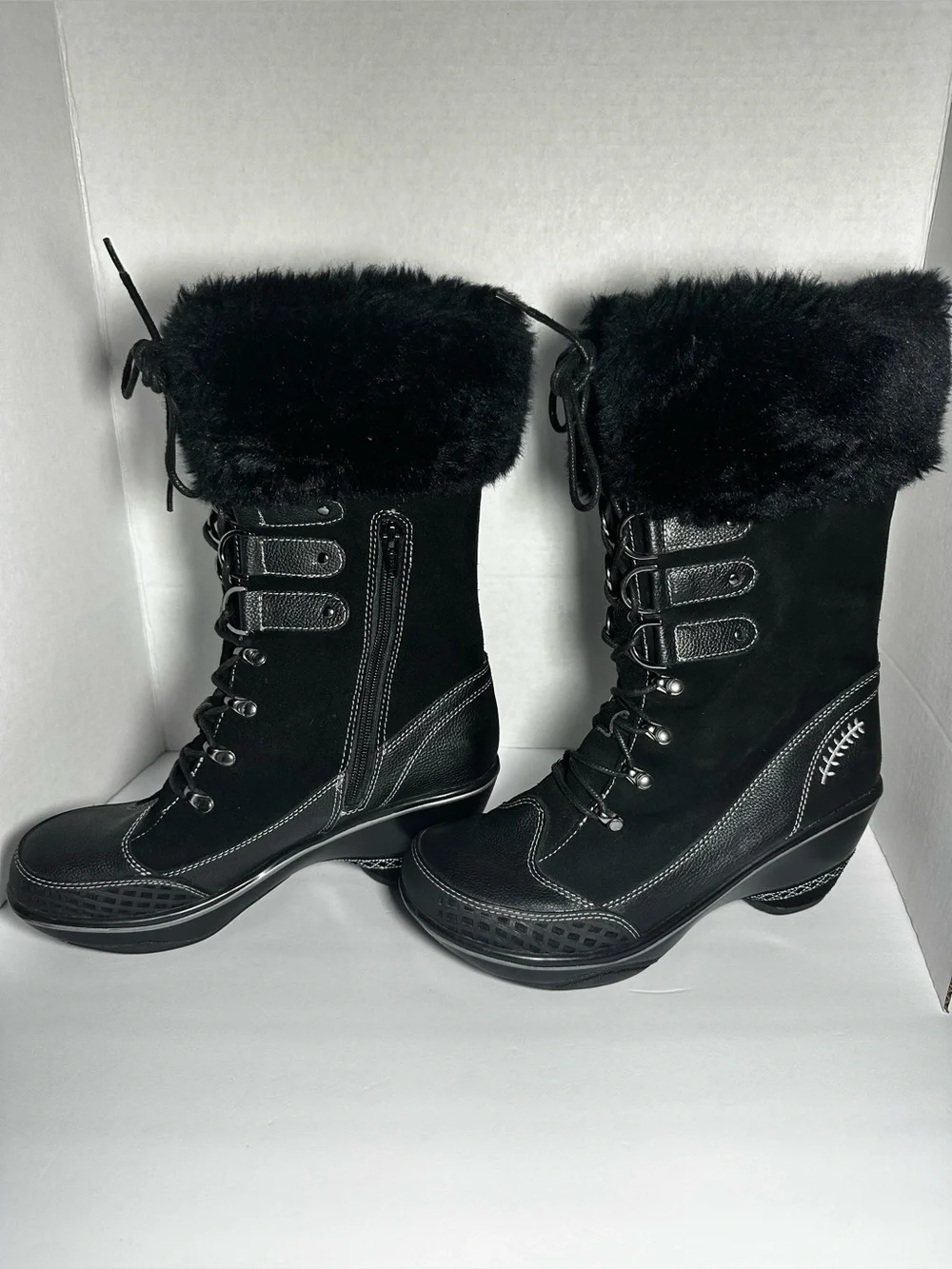 Jambu Cruise Encore Black Winter Leather Boots